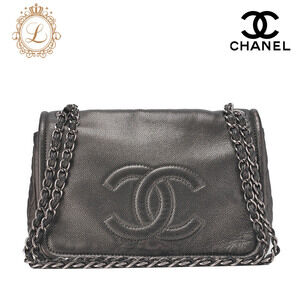 Chanel Matelasse Coco Mark Chain Bag Caviar Leather vertical tote